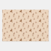 Feuille De Papier Cadeau Motif vintage d'équitation (Devant 2)