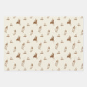 Feuille De Papier Cadeau Motif vintage d'équitation (Devant)