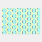 Feuille De Papier Cadeau Motifs atomiques du milieu du siècle (Devant 3)