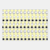 Feuille De Papier Cadeau Motifs atomiques du milieu du siècle (Devant 2)