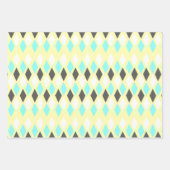 Feuille De Papier Cadeau Motifs atomiques du milieu du siècle (Devant)