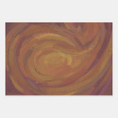Feuille De Papier Cadeau Motifs coordonnés couleur Brown chaude (Devant 3)
