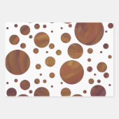 Feuille De Papier Cadeau Motifs coordonnés couleur Brown chaude (Devant)