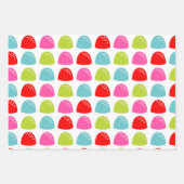 Feuille De Papier Cadeau Motifs de bonbons de Noël Whimsical (Devant 2)
