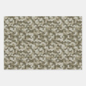 Feuille De Papier Cadeau Motifs de camouflage en vert (Devant 2)