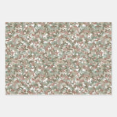 Feuille De Papier Cadeau Motifs de camouflage en vert (Devant)