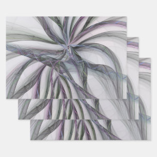 Feuille De Papier Cadeau Motifs de filigrane Abstrait Moderne Balançant Fra