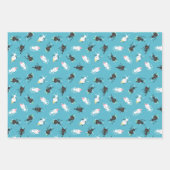 Feuille De Papier Cadeau Motifs de la fête dansante (Devant)