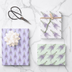 Feuille De Papier Cadeau Motifs de l'offre groupée de fleurs d'herbes de la