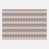 Feuille De Papier Cadeau Motifs de Noël de Nordic Knit (Devant 2)