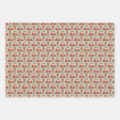 Feuille De Papier Cadeau Motifs de Noël mignons (Devant 3)