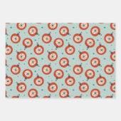 Feuille De Papier Cadeau Motifs de Noël mignons Scandi (Devant 3)