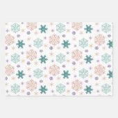 Feuille De Papier Cadeau Motifs de Noël Pastel Moderne (Devant 3)