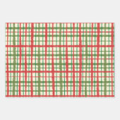 Feuille De Papier Cadeau Motifs de Noël Peint Retro (Devant 3)