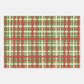 Feuille De Papier Cadeau Motifs de Noël Peint Retro (Devant 2)