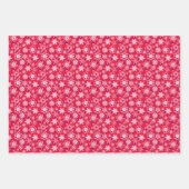 Feuille De Papier Cadeau Motifs De Noël Rose Et Brown (Devant 3)