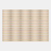 Feuille De Papier Cadeau Motifs de Noël scandinave moderne Gold Noir (Devant 3)