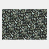 Feuille De Papier Cadeau Motifs de Noël traditionnels coordonnés (Devant)