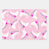Feuille De Papier Cadeau Motifs de patinage de glace personnalisés de 3 pla (Devant)