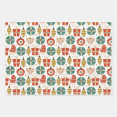 Feuille De Papier Cadeau Motifs de vacances Cute Scandi (Devant)