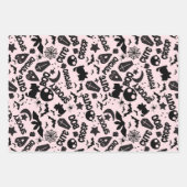 Feuille De Papier Cadeau Motifs d'Halloween (Devant)