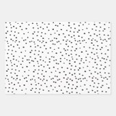 Feuille De Papier Cadeau Motifs d'Halloween noir et blanc (Devant 2)