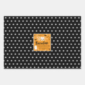 Feuille De Papier Cadeau Motifs d'Halloween Spooktaculaire (Devant)