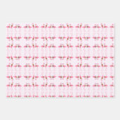 Feuille De Papier Cadeau Motifs Flamingo (Devant 3)