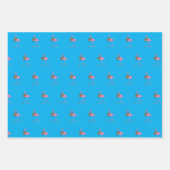 Feuille De Papier Cadeau Motifs Flamingo (Devant)