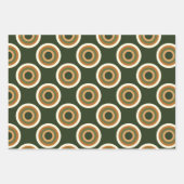 Feuille De Papier Cadeau Motifs hérités les années 70 géométriques (Devant)