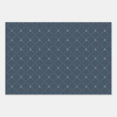 Feuille De Papier Cadeau Motifs marins et marins rouges (Devant 2)