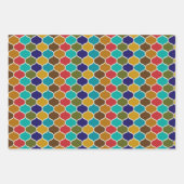 Feuille De Papier Cadeau Motifs marocains, étoile, oblong, arabesque, (Devant 3)