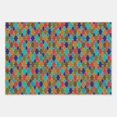 Feuille De Papier Cadeau Motifs marocains, étoile, oblong, arabesque, (Devant 2)