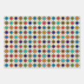Feuille De Papier Cadeau Motifs marocains, étoile, oblong, arabesque, (Devant)
