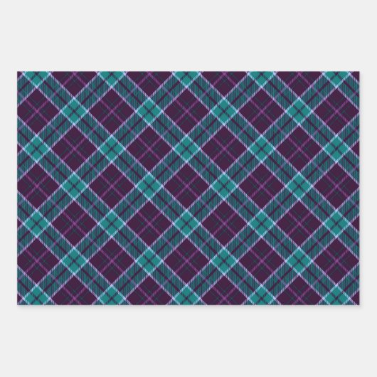 Feuille De Papier Cadeau Motifs mixtes de Noël d'hiver (Devant)