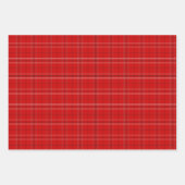 Feuille De Papier Cadeau Motifs mixtes rouge et noir (Devant 3)