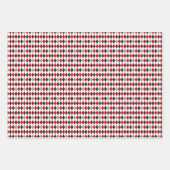 Feuille De Papier Cadeau Motifs mixtes rouge et noir (Devant 2)