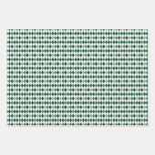 Feuille De Papier Cadeau Motifs mixtes verts et noirs (Devant 2)
