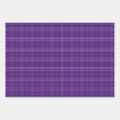Feuille De Papier Cadeau Motifs mixtes violet gris argenté (Devant 3)