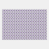 Feuille De Papier Cadeau Motifs mixtes violet gris argenté (Devant 2)