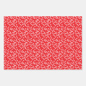 Feuille De Papier Cadeau Motifs rouges amusants (Devant 3)