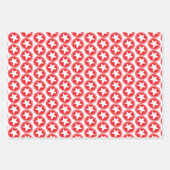Feuille De Papier Cadeau Motifs rouges amusants (Devant)