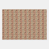 Feuille De Papier Cadeau Motifs/Script/Rayures (Devant 3)