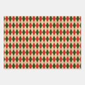 Feuille De Papier Cadeau Motifs vintages de l'Arlequin (Devant)