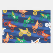 Feuille De Papier Cadeau Motorama Dirt Bikes (Devant 3)