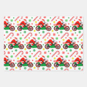 Feuille De Papier Cadeau Motorcycle Holiday Gift Wrapping Paper (Devant 3)