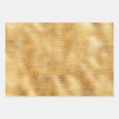 Feuille De Papier Cadeau Mots d'inspiration rouge or blanc (Devant 2)