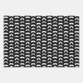 Feuille De Papier Cadeau Moustache (Devant)