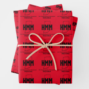 Feuille De Papier Cadeau Mouvement de modernisation du VIH Indiana