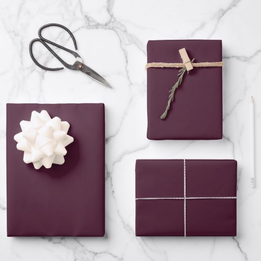 Feuille De Papier Cadeau Mulberry solide (Recto)